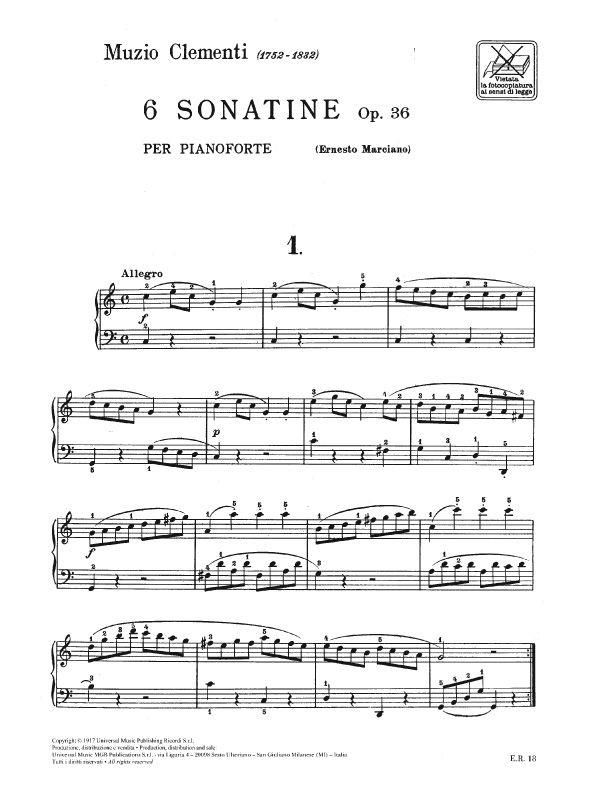 6 Sonatine Op. 36 - pro klavír